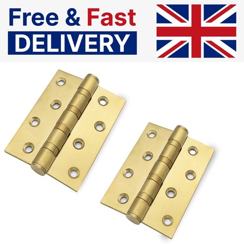 Brass door hinges - hinges, 4''