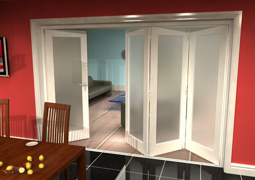 Internal bifold doors white - internal,