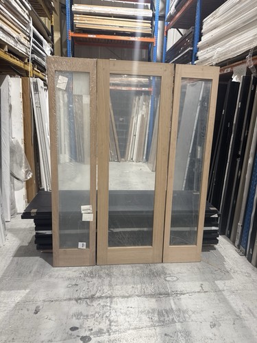 Oak glazed internal door - door,
