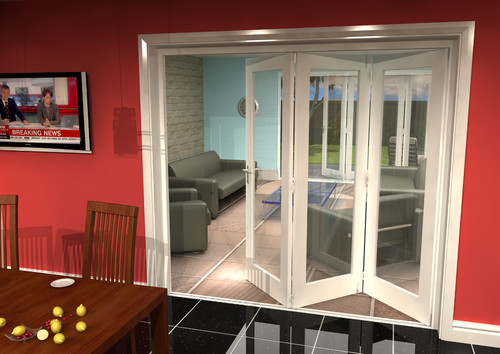 Internal bifold doors white - doors,