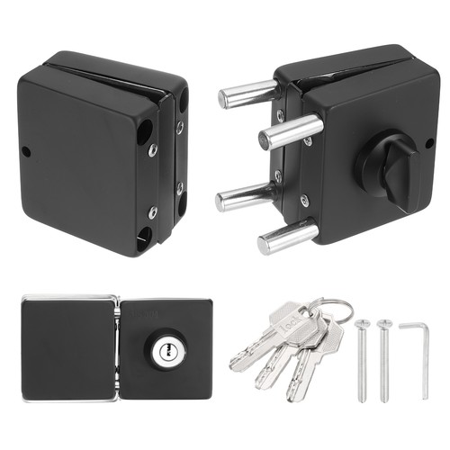 Glass door lock square double - lock,