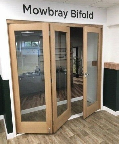 Oak bifold doors shaker - shaker, 1l