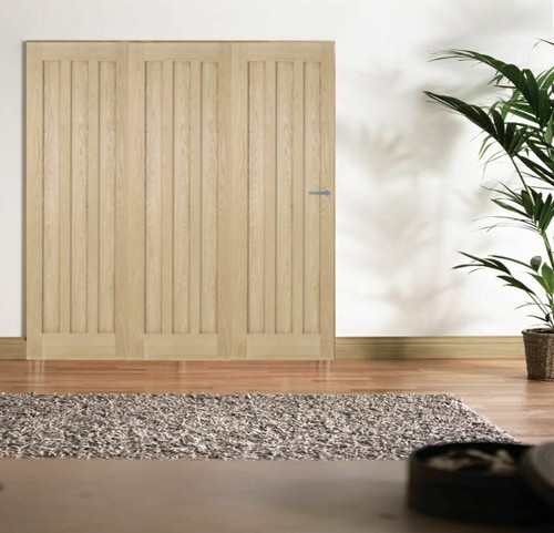 Oak bifold doors aston panel - doors, 3