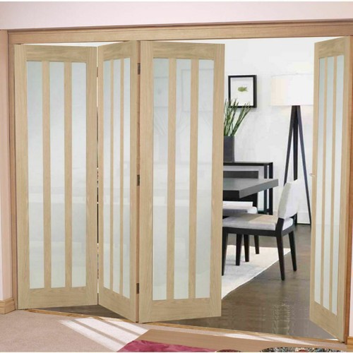 Oak bifold doors internal - oak,