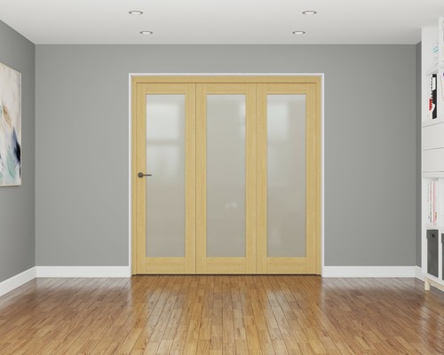 Oak internal bifold doors with - internal,