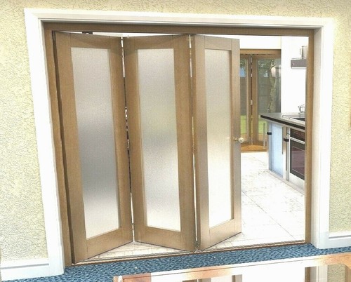 Oak internal bifold - internal, doors