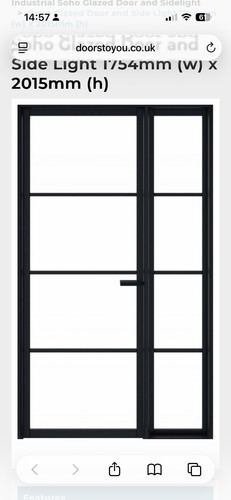 Internal crittall style door - crittall,
