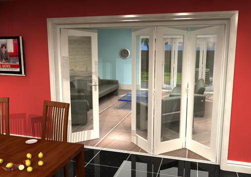 Internal bifold doors white - internal,